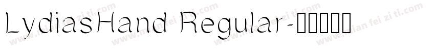 LydiasHand Regular字体转换